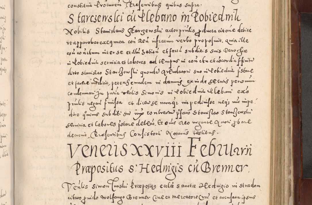 Zdjęcie nr 551 dla obiektu archiwalnego: Acta actorum causarum sententiarum tam diffinitivarum quam interloquutoriarum decretorum obligationum quietationum, constitutionum procuratorum etc. etc. coram Reverendo Domino Stanislao Manieczki Sacratissimi Corporis Christi Cazimiriae Praeposito Viccario in Spiritualibus ac Officiali Generali Cracoviensi ad Annum Domini Millesimum Quingentesimum Octuagesimum Tercium indictione undecima pontificatus Sanctissimi in Christo Patris Domini Nostri Domini Gregorii Divina Providentia Papae Tredecimi Anno ipsius duodecima faeliciter inchoantur 