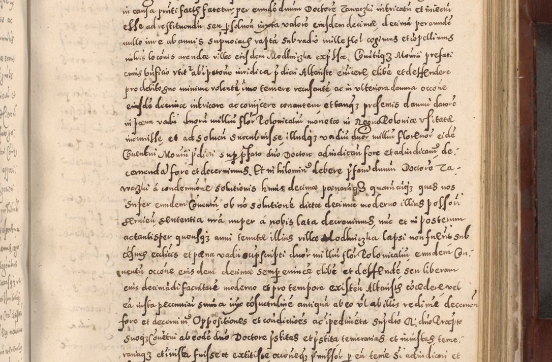 Zdjęcie nr 537 dla obiektu archiwalnego: Acta actorum causarum sententiarum tam diffinitivarum quam interloquutoriarum decretorum obligationum quietationum, constitutionum procuratorum etc. etc. coram Reverendo Domino Stanislao Manieczki Sacratissimi Corporis Christi Cazimiriae Praeposito Viccario in Spiritualibus ac Officiali Generali Cracoviensi ad Annum Domini Millesimum Quingentesimum Octuagesimum Tercium indictione undecima pontificatus Sanctissimi in Christo Patris Domini Nostri Domini Gregorii Divina Providentia Papae Tredecimi Anno ipsius duodecima faeliciter inchoantur 