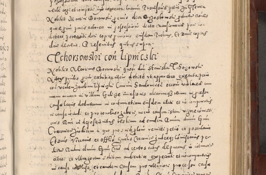 Zdjęcie nr 533 dla obiektu archiwalnego: Acta actorum causarum sententiarum tam diffinitivarum quam interloquutoriarum decretorum obligationum quietationum, constitutionum procuratorum etc. etc. coram Reverendo Domino Stanislao Manieczki Sacratissimi Corporis Christi Cazimiriae Praeposito Viccario in Spiritualibus ac Officiali Generali Cracoviensi ad Annum Domini Millesimum Quingentesimum Octuagesimum Tercium indictione undecima pontificatus Sanctissimi in Christo Patris Domini Nostri Domini Gregorii Divina Providentia Papae Tredecimi Anno ipsius duodecima faeliciter inchoantur 