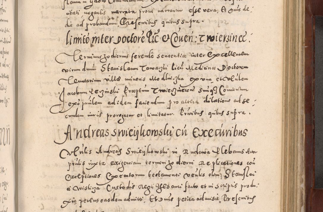 Zdjęcie nr 527 dla obiektu archiwalnego: Acta actorum causarum sententiarum tam diffinitivarum quam interloquutoriarum decretorum obligationum quietationum, constitutionum procuratorum etc. etc. coram Reverendo Domino Stanislao Manieczki Sacratissimi Corporis Christi Cazimiriae Praeposito Viccario in Spiritualibus ac Officiali Generali Cracoviensi ad Annum Domini Millesimum Quingentesimum Octuagesimum Tercium indictione undecima pontificatus Sanctissimi in Christo Patris Domini Nostri Domini Gregorii Divina Providentia Papae Tredecimi Anno ipsius duodecima faeliciter inchoantur 