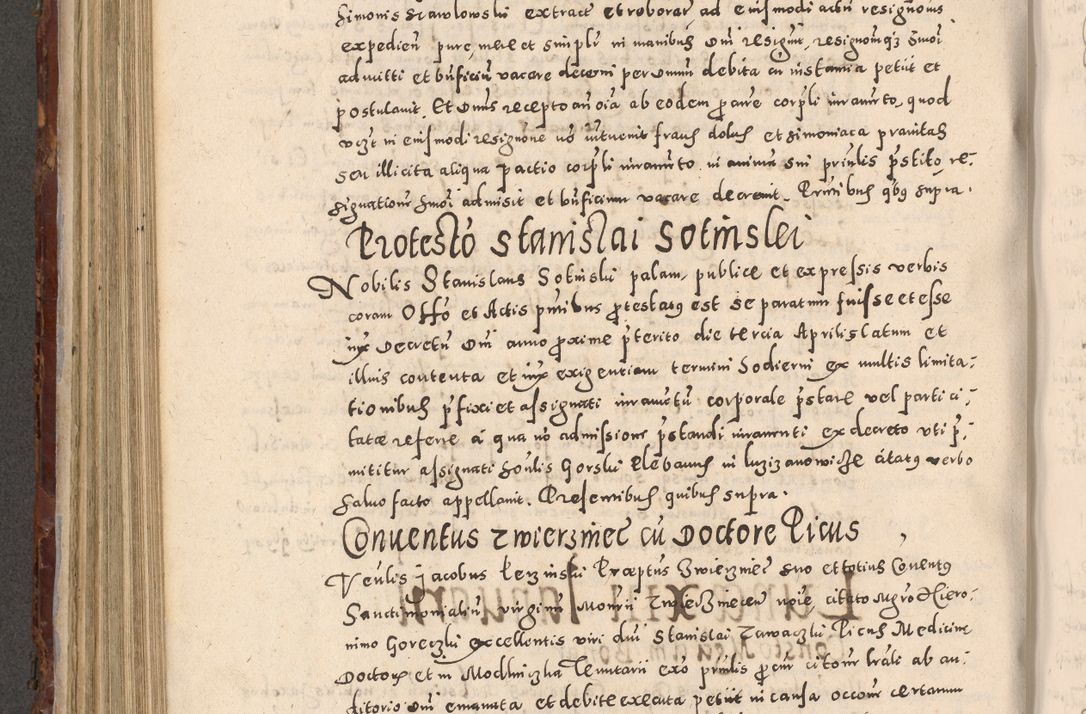 Zdjęcie nr 518 dla obiektu archiwalnego: Acta actorum causarum sententiarum tam diffinitivarum quam interloquutoriarum decretorum obligationum quietationum, constitutionum procuratorum etc. etc. coram Reverendo Domino Stanislao Manieczki Sacratissimi Corporis Christi Cazimiriae Praeposito Viccario in Spiritualibus ac Officiali Generali Cracoviensi ad Annum Domini Millesimum Quingentesimum Octuagesimum Tercium indictione undecima pontificatus Sanctissimi in Christo Patris Domini Nostri Domini Gregorii Divina Providentia Papae Tredecimi Anno ipsius duodecima faeliciter inchoantur 