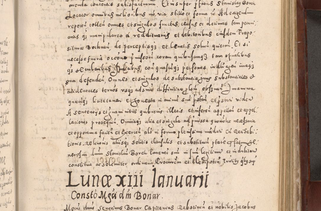 Zdjęcie nr 517 dla obiektu archiwalnego: Acta actorum causarum sententiarum tam diffinitivarum quam interloquutoriarum decretorum obligationum quietationum, constitutionum procuratorum etc. etc. coram Reverendo Domino Stanislao Manieczki Sacratissimi Corporis Christi Cazimiriae Praeposito Viccario in Spiritualibus ac Officiali Generali Cracoviensi ad Annum Domini Millesimum Quingentesimum Octuagesimum Tercium indictione undecima pontificatus Sanctissimi in Christo Patris Domini Nostri Domini Gregorii Divina Providentia Papae Tredecimi Anno ipsius duodecima faeliciter inchoantur 