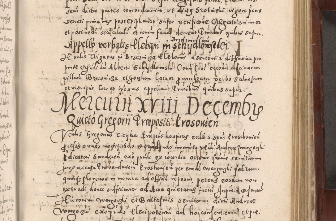 Zdjęcie nr 503 dla obiektu archiwalnego: Acta actorum causarum sententiarum tam diffinitivarum quam interloquutoriarum decretorum obligationum quietationum, constitutionum procuratorum etc. etc. coram Reverendo Domino Stanislao Manieczki Sacratissimi Corporis Christi Cazimiriae Praeposito Viccario in Spiritualibus ac Officiali Generali Cracoviensi ad Annum Domini Millesimum Quingentesimum Octuagesimum Tercium indictione undecima pontificatus Sanctissimi in Christo Patris Domini Nostri Domini Gregorii Divina Providentia Papae Tredecimi Anno ipsius duodecima faeliciter inchoantur 