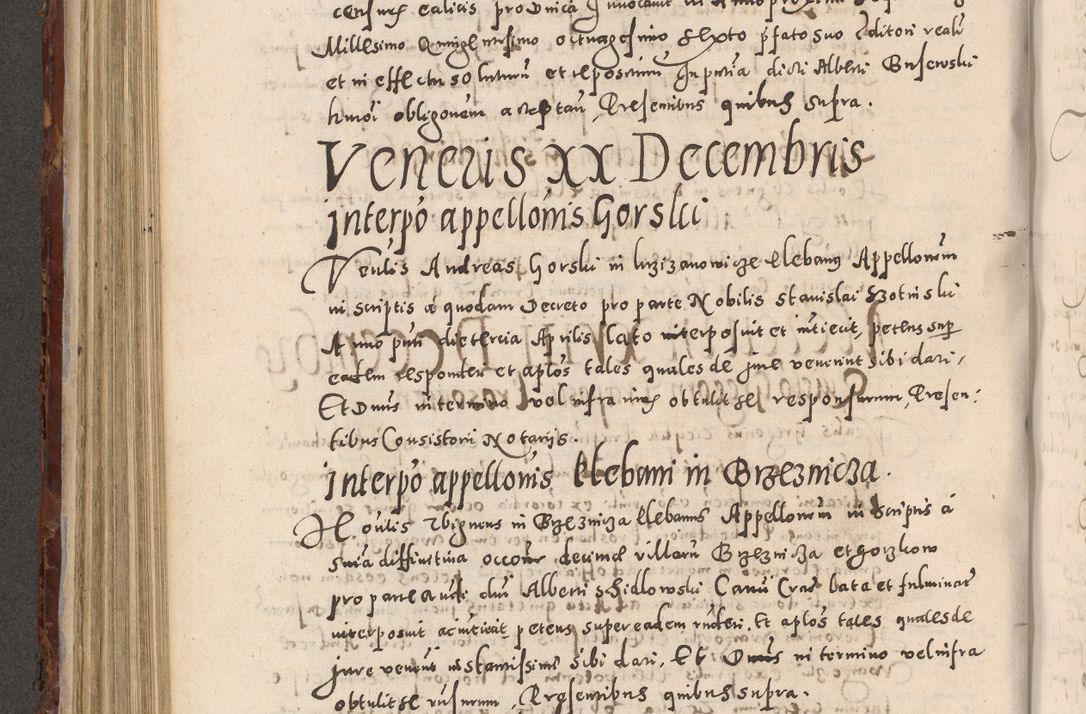 Zdjęcie nr 504 dla obiektu archiwalnego: Acta actorum causarum sententiarum tam diffinitivarum quam interloquutoriarum decretorum obligationum quietationum, constitutionum procuratorum etc. etc. coram Reverendo Domino Stanislao Manieczki Sacratissimi Corporis Christi Cazimiriae Praeposito Viccario in Spiritualibus ac Officiali Generali Cracoviensi ad Annum Domini Millesimum Quingentesimum Octuagesimum Tercium indictione undecima pontificatus Sanctissimi in Christo Patris Domini Nostri Domini Gregorii Divina Providentia Papae Tredecimi Anno ipsius duodecima faeliciter inchoantur 