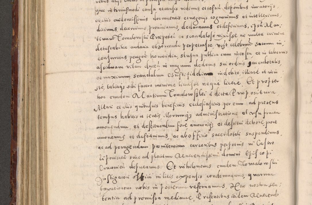 Zdjęcie nr 494 dla obiektu archiwalnego: Acta actorum causarum sententiarum tam diffinitivarum quam interloquutoriarum decretorum obligationum quietationum, constitutionum procuratorum etc. etc. coram Reverendo Domino Stanislao Manieczki Sacratissimi Corporis Christi Cazimiriae Praeposito Viccario in Spiritualibus ac Officiali Generali Cracoviensi ad Annum Domini Millesimum Quingentesimum Octuagesimum Tercium indictione undecima pontificatus Sanctissimi in Christo Patris Domini Nostri Domini Gregorii Divina Providentia Papae Tredecimi Anno ipsius duodecima faeliciter inchoantur 