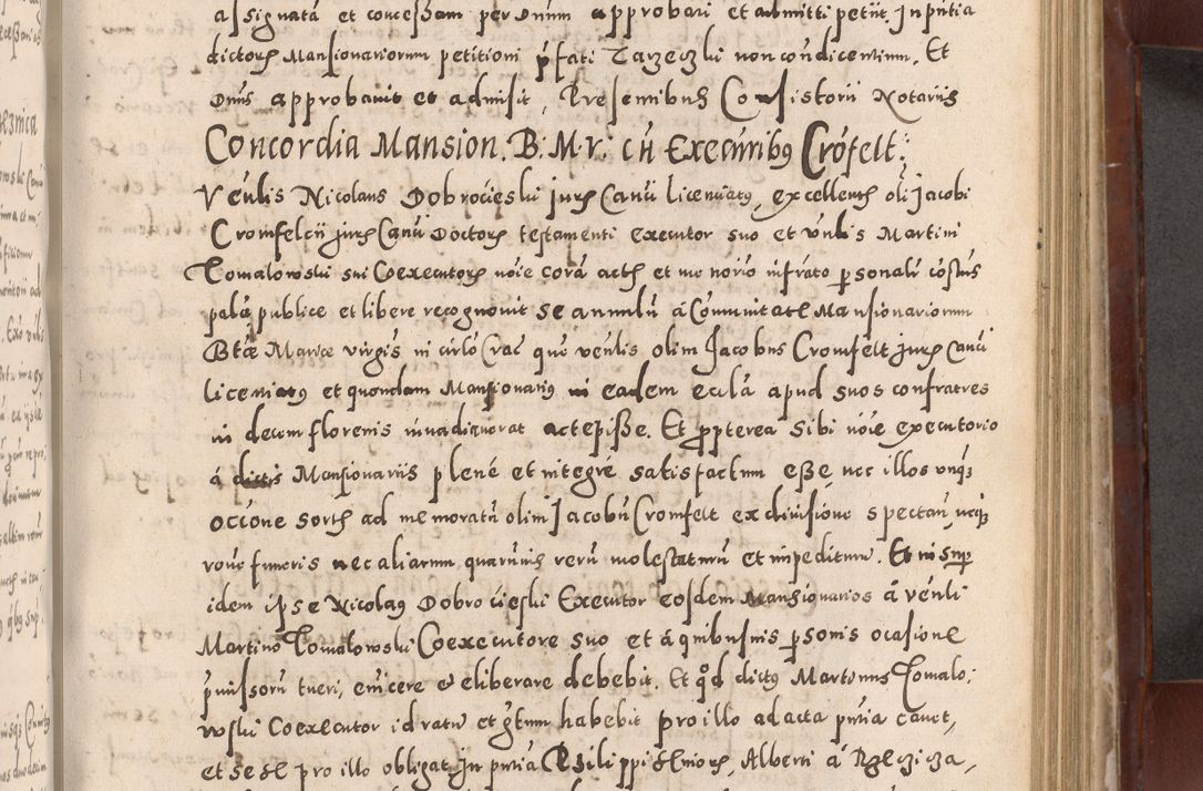 Zdjęcie nr 483 dla obiektu archiwalnego: Acta actorum causarum sententiarum tam diffinitivarum quam interloquutoriarum decretorum obligationum quietationum, constitutionum procuratorum etc. etc. coram Reverendo Domino Stanislao Manieczki Sacratissimi Corporis Christi Cazimiriae Praeposito Viccario in Spiritualibus ac Officiali Generali Cracoviensi ad Annum Domini Millesimum Quingentesimum Octuagesimum Tercium indictione undecima pontificatus Sanctissimi in Christo Patris Domini Nostri Domini Gregorii Divina Providentia Papae Tredecimi Anno ipsius duodecima faeliciter inchoantur 