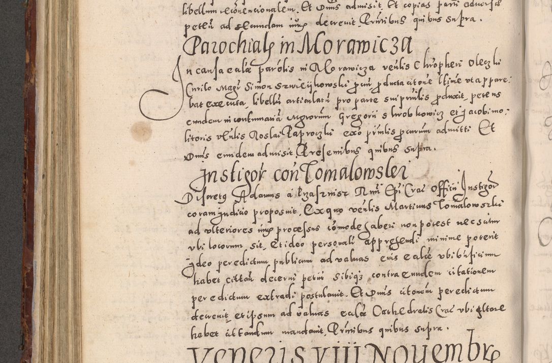 Zdjęcie nr 474 dla obiektu archiwalnego: Acta actorum causarum sententiarum tam diffinitivarum quam interloquutoriarum decretorum obligationum quietationum, constitutionum procuratorum etc. etc. coram Reverendo Domino Stanislao Manieczki Sacratissimi Corporis Christi Cazimiriae Praeposito Viccario in Spiritualibus ac Officiali Generali Cracoviensi ad Annum Domini Millesimum Quingentesimum Octuagesimum Tercium indictione undecima pontificatus Sanctissimi in Christo Patris Domini Nostri Domini Gregorii Divina Providentia Papae Tredecimi Anno ipsius duodecima faeliciter inchoantur 