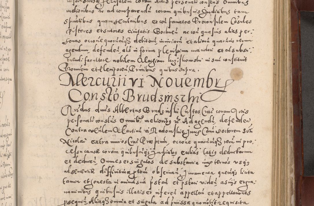 Zdjęcie nr 473 dla obiektu archiwalnego: Acta actorum causarum sententiarum tam diffinitivarum quam interloquutoriarum decretorum obligationum quietationum, constitutionum procuratorum etc. etc. coram Reverendo Domino Stanislao Manieczki Sacratissimi Corporis Christi Cazimiriae Praeposito Viccario in Spiritualibus ac Officiali Generali Cracoviensi ad Annum Domini Millesimum Quingentesimum Octuagesimum Tercium indictione undecima pontificatus Sanctissimi in Christo Patris Domini Nostri Domini Gregorii Divina Providentia Papae Tredecimi Anno ipsius duodecima faeliciter inchoantur 