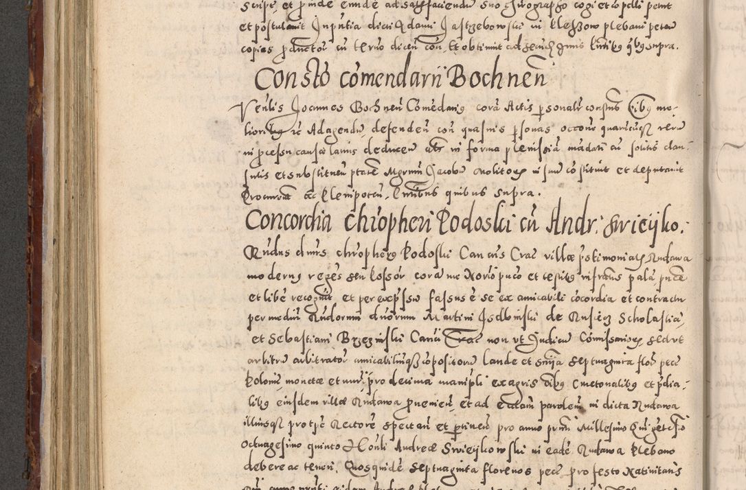 Zdjęcie nr 454 dla obiektu archiwalnego: Acta actorum causarum sententiarum tam diffinitivarum quam interloquutoriarum decretorum obligationum quietationum, constitutionum procuratorum etc. etc. coram Reverendo Domino Stanislao Manieczki Sacratissimi Corporis Christi Cazimiriae Praeposito Viccario in Spiritualibus ac Officiali Generali Cracoviensi ad Annum Domini Millesimum Quingentesimum Octuagesimum Tercium indictione undecima pontificatus Sanctissimi in Christo Patris Domini Nostri Domini Gregorii Divina Providentia Papae Tredecimi Anno ipsius duodecima faeliciter inchoantur 