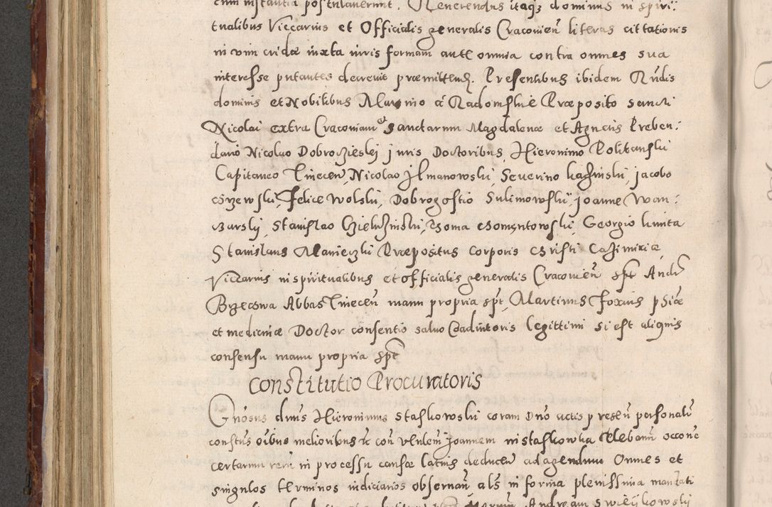 Zdjęcie nr 452 dla obiektu archiwalnego: Acta actorum causarum sententiarum tam diffinitivarum quam interloquutoriarum decretorum obligationum quietationum, constitutionum procuratorum etc. etc. coram Reverendo Domino Stanislao Manieczki Sacratissimi Corporis Christi Cazimiriae Praeposito Viccario in Spiritualibus ac Officiali Generali Cracoviensi ad Annum Domini Millesimum Quingentesimum Octuagesimum Tercium indictione undecima pontificatus Sanctissimi in Christo Patris Domini Nostri Domini Gregorii Divina Providentia Papae Tredecimi Anno ipsius duodecima faeliciter inchoantur 