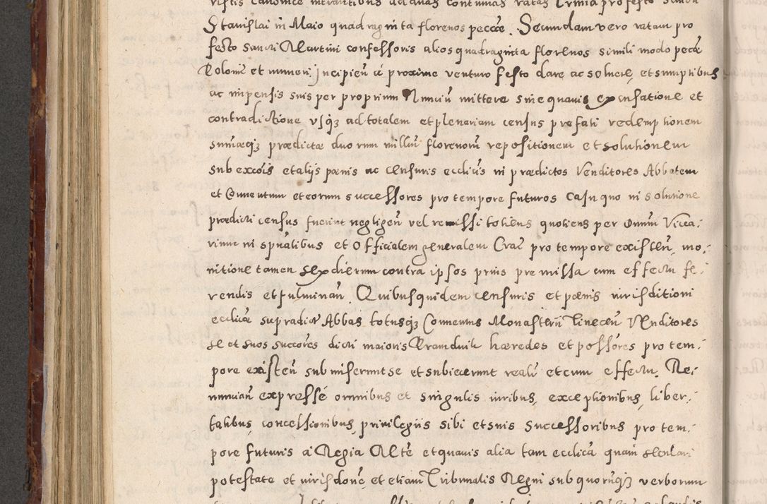 Zdjęcie nr 450 dla obiektu archiwalnego: Acta actorum causarum sententiarum tam diffinitivarum quam interloquutoriarum decretorum obligationum quietationum, constitutionum procuratorum etc. etc. coram Reverendo Domino Stanislao Manieczki Sacratissimi Corporis Christi Cazimiriae Praeposito Viccario in Spiritualibus ac Officiali Generali Cracoviensi ad Annum Domini Millesimum Quingentesimum Octuagesimum Tercium indictione undecima pontificatus Sanctissimi in Christo Patris Domini Nostri Domini Gregorii Divina Providentia Papae Tredecimi Anno ipsius duodecima faeliciter inchoantur 