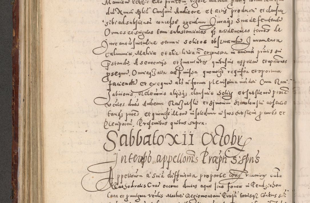 Zdjęcie nr 448 dla obiektu archiwalnego: Acta actorum causarum sententiarum tam diffinitivarum quam interloquutoriarum decretorum obligationum quietationum, constitutionum procuratorum etc. etc. coram Reverendo Domino Stanislao Manieczki Sacratissimi Corporis Christi Cazimiriae Praeposito Viccario in Spiritualibus ac Officiali Generali Cracoviensi ad Annum Domini Millesimum Quingentesimum Octuagesimum Tercium indictione undecima pontificatus Sanctissimi in Christo Patris Domini Nostri Domini Gregorii Divina Providentia Papae Tredecimi Anno ipsius duodecima faeliciter inchoantur 