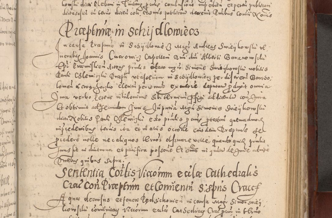 Zdjęcie nr 441 dla obiektu archiwalnego: Acta actorum causarum sententiarum tam diffinitivarum quam interloquutoriarum decretorum obligationum quietationum, constitutionum procuratorum etc. etc. coram Reverendo Domino Stanislao Manieczki Sacratissimi Corporis Christi Cazimiriae Praeposito Viccario in Spiritualibus ac Officiali Generali Cracoviensi ad Annum Domini Millesimum Quingentesimum Octuagesimum Tercium indictione undecima pontificatus Sanctissimi in Christo Patris Domini Nostri Domini Gregorii Divina Providentia Papae Tredecimi Anno ipsius duodecima faeliciter inchoantur 