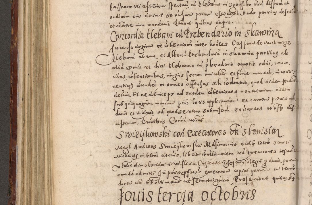 Zdjęcie nr 438 dla obiektu archiwalnego: Acta actorum causarum sententiarum tam diffinitivarum quam interloquutoriarum decretorum obligationum quietationum, constitutionum procuratorum etc. etc. coram Reverendo Domino Stanislao Manieczki Sacratissimi Corporis Christi Cazimiriae Praeposito Viccario in Spiritualibus ac Officiali Generali Cracoviensi ad Annum Domini Millesimum Quingentesimum Octuagesimum Tercium indictione undecima pontificatus Sanctissimi in Christo Patris Domini Nostri Domini Gregorii Divina Providentia Papae Tredecimi Anno ipsius duodecima faeliciter inchoantur 
