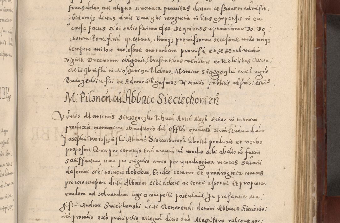 Zdjęcie nr 423 dla obiektu archiwalnego: Acta actorum causarum sententiarum tam diffinitivarum quam interloquutoriarum decretorum obligationum quietationum, constitutionum procuratorum etc. etc. coram Reverendo Domino Stanislao Manieczki Sacratissimi Corporis Christi Cazimiriae Praeposito Viccario in Spiritualibus ac Officiali Generali Cracoviensi ad Annum Domini Millesimum Quingentesimum Octuagesimum Tercium indictione undecima pontificatus Sanctissimi in Christo Patris Domini Nostri Domini Gregorii Divina Providentia Papae Tredecimi Anno ipsius duodecima faeliciter inchoantur 
