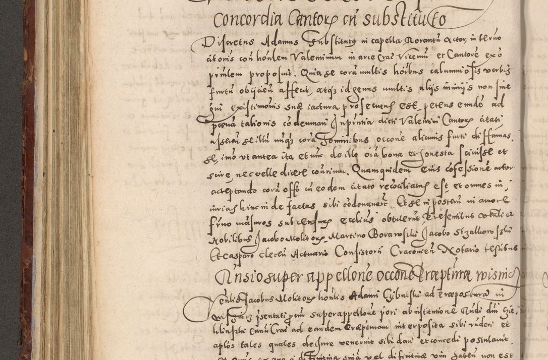Zdjęcie nr 420 dla obiektu archiwalnego: Acta actorum causarum sententiarum tam diffinitivarum quam interloquutoriarum decretorum obligationum quietationum, constitutionum procuratorum etc. etc. coram Reverendo Domino Stanislao Manieczki Sacratissimi Corporis Christi Cazimiriae Praeposito Viccario in Spiritualibus ac Officiali Generali Cracoviensi ad Annum Domini Millesimum Quingentesimum Octuagesimum Tercium indictione undecima pontificatus Sanctissimi in Christo Patris Domini Nostri Domini Gregorii Divina Providentia Papae Tredecimi Anno ipsius duodecima faeliciter inchoantur 