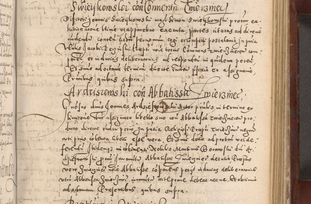 Zdjęcie nr 417 dla obiektu archiwalnego: Acta actorum causarum sententiarum tam diffinitivarum quam interloquutoriarum decretorum obligationum quietationum, constitutionum procuratorum etc. etc. coram Reverendo Domino Stanislao Manieczki Sacratissimi Corporis Christi Cazimiriae Praeposito Viccario in Spiritualibus ac Officiali Generali Cracoviensi ad Annum Domini Millesimum Quingentesimum Octuagesimum Tercium indictione undecima pontificatus Sanctissimi in Christo Patris Domini Nostri Domini Gregorii Divina Providentia Papae Tredecimi Anno ipsius duodecima faeliciter inchoantur 