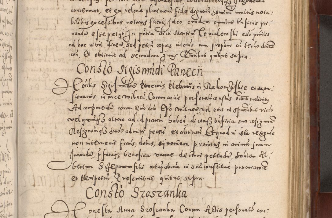 Zdjęcie nr 415 dla obiektu archiwalnego: Acta actorum causarum sententiarum tam diffinitivarum quam interloquutoriarum decretorum obligationum quietationum, constitutionum procuratorum etc. etc. coram Reverendo Domino Stanislao Manieczki Sacratissimi Corporis Christi Cazimiriae Praeposito Viccario in Spiritualibus ac Officiali Generali Cracoviensi ad Annum Domini Millesimum Quingentesimum Octuagesimum Tercium indictione undecima pontificatus Sanctissimi in Christo Patris Domini Nostri Domini Gregorii Divina Providentia Papae Tredecimi Anno ipsius duodecima faeliciter inchoantur 