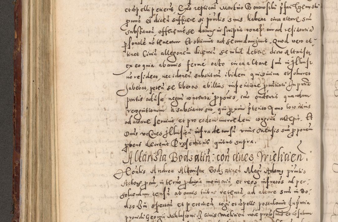 Zdjęcie nr 414 dla obiektu archiwalnego: Acta actorum causarum sententiarum tam diffinitivarum quam interloquutoriarum decretorum obligationum quietationum, constitutionum procuratorum etc. etc. coram Reverendo Domino Stanislao Manieczki Sacratissimi Corporis Christi Cazimiriae Praeposito Viccario in Spiritualibus ac Officiali Generali Cracoviensi ad Annum Domini Millesimum Quingentesimum Octuagesimum Tercium indictione undecima pontificatus Sanctissimi in Christo Patris Domini Nostri Domini Gregorii Divina Providentia Papae Tredecimi Anno ipsius duodecima faeliciter inchoantur 