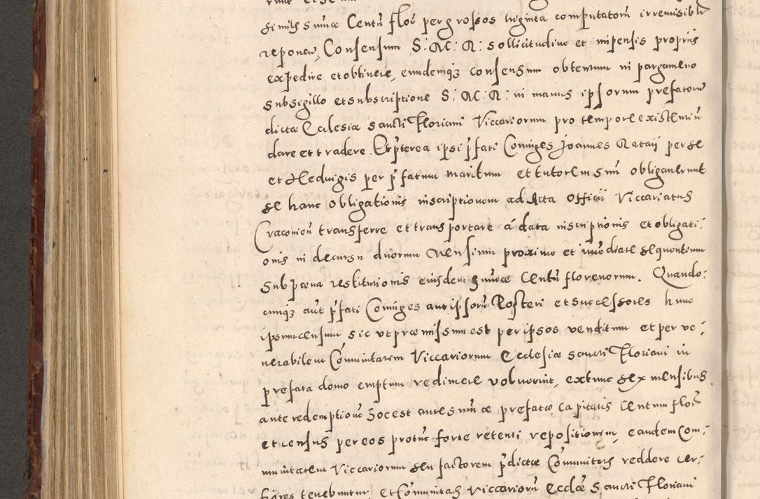 Zdjęcie nr 608 dla obiektu archiwalnego: Acta actorum causarum sententiarum tam diffinitivarum quam interloquutoriarum decretorum obligationum quietationum, constitutionum procuratorum etc. etc. coram Reverendo Domino Stanislao Manieczki Sacratissimi Corporis Christi Cazimiriae Praeposito Viccario in Spiritualibus ac Officiali Generali Cracoviensi ad Annum Domini Millesimum Quingentesimum Octuagesimum Tercium indictione undecima pontificatus Sanctissimi in Christo Patris Domini Nostri Domini Gregorii Divina Providentia Papae Tredecimi Anno ipsius duodecima faeliciter inchoantur 