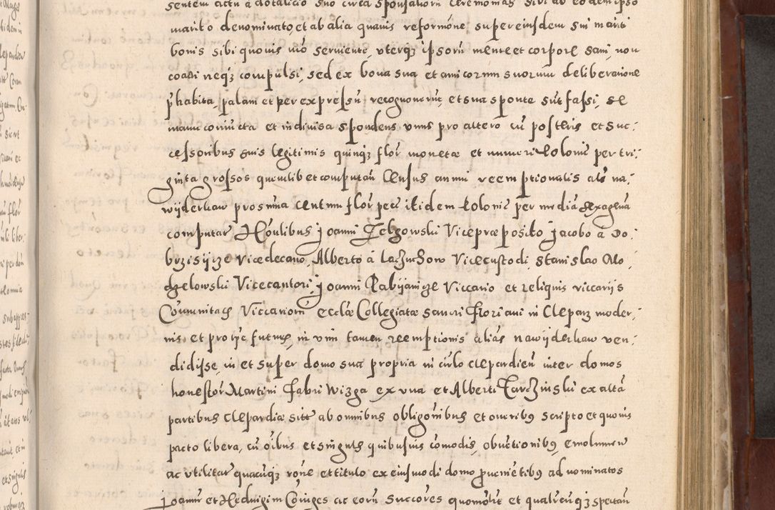 Zdjęcie nr 605 dla obiektu archiwalnego: Acta actorum causarum sententiarum tam diffinitivarum quam interloquutoriarum decretorum obligationum quietationum, constitutionum procuratorum etc. etc. coram Reverendo Domino Stanislao Manieczki Sacratissimi Corporis Christi Cazimiriae Praeposito Viccario in Spiritualibus ac Officiali Generali Cracoviensi ad Annum Domini Millesimum Quingentesimum Octuagesimum Tercium indictione undecima pontificatus Sanctissimi in Christo Patris Domini Nostri Domini Gregorii Divina Providentia Papae Tredecimi Anno ipsius duodecima faeliciter inchoantur 