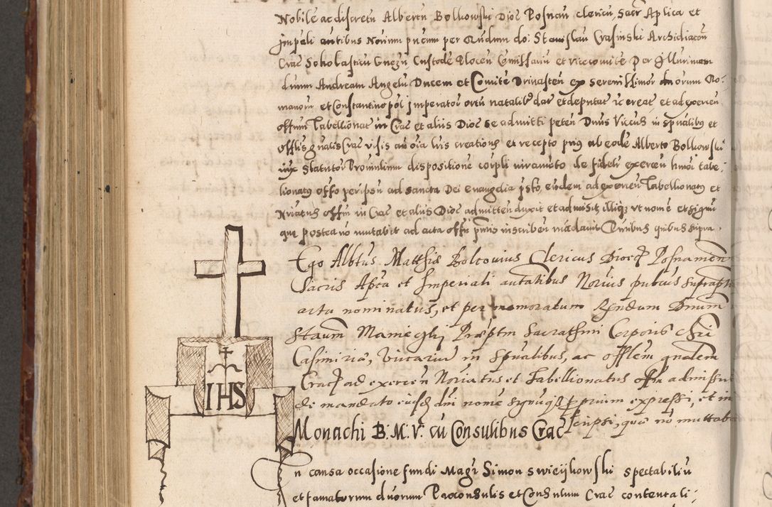 Zdjęcie nr 802 dla obiektu archiwalnego: Acta actorum causarum sententiarum tam diffinitivarum quam interloquutoriarum decretorum obligationum quietationum, constitutionum procuratorum etc. etc. coram Reverendo Domino Stanislao Manieczki Sacratissimi Corporis Christi Cazimiriae Praeposito Viccario in Spiritualibus ac Officiali Generali Cracoviensi ad Annum Domini Millesimum Quingentesimum Octuagesimum Tercium indictione undecima pontificatus Sanctissimi in Christo Patris Domini Nostri Domini Gregorii Divina Providentia Papae Tredecimi Anno ipsius duodecima faeliciter inchoantur 