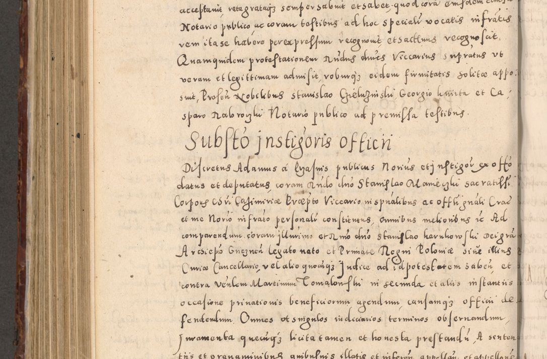 Zdjęcie nr 790 dla obiektu archiwalnego: Acta actorum causarum sententiarum tam diffinitivarum quam interloquutoriarum decretorum obligationum quietationum, constitutionum procuratorum etc. etc. coram Reverendo Domino Stanislao Manieczki Sacratissimi Corporis Christi Cazimiriae Praeposito Viccario in Spiritualibus ac Officiali Generali Cracoviensi ad Annum Domini Millesimum Quingentesimum Octuagesimum Tercium indictione undecima pontificatus Sanctissimi in Christo Patris Domini Nostri Domini Gregorii Divina Providentia Papae Tredecimi Anno ipsius duodecima faeliciter inchoantur 