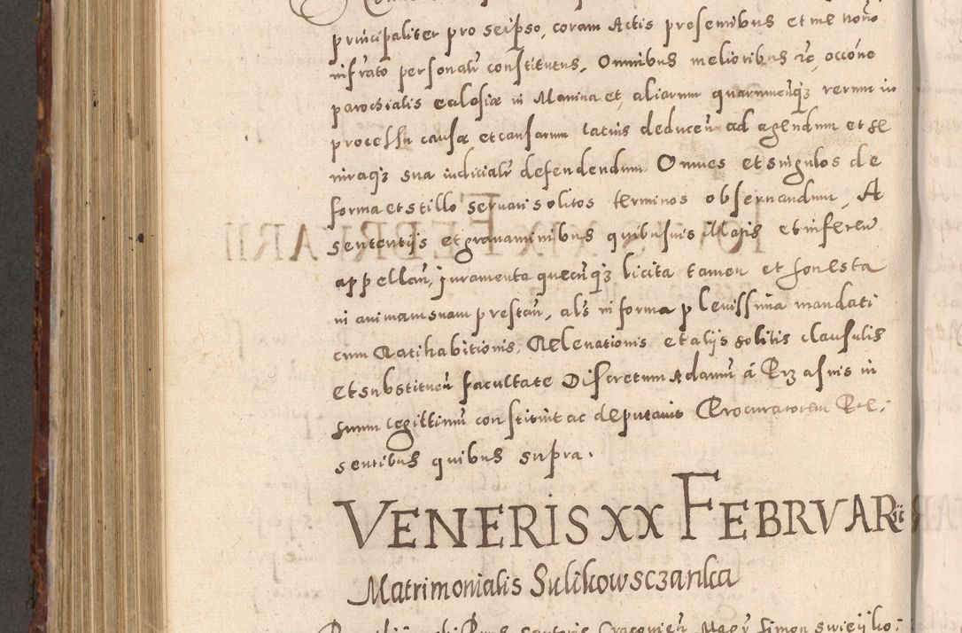 Zdjęcie nr 786 dla obiektu archiwalnego: Acta actorum causarum sententiarum tam diffinitivarum quam interloquutoriarum decretorum obligationum quietationum, constitutionum procuratorum etc. etc. coram Reverendo Domino Stanislao Manieczki Sacratissimi Corporis Christi Cazimiriae Praeposito Viccario in Spiritualibus ac Officiali Generali Cracoviensi ad Annum Domini Millesimum Quingentesimum Octuagesimum Tercium indictione undecima pontificatus Sanctissimi in Christo Patris Domini Nostri Domini Gregorii Divina Providentia Papae Tredecimi Anno ipsius duodecima faeliciter inchoantur 