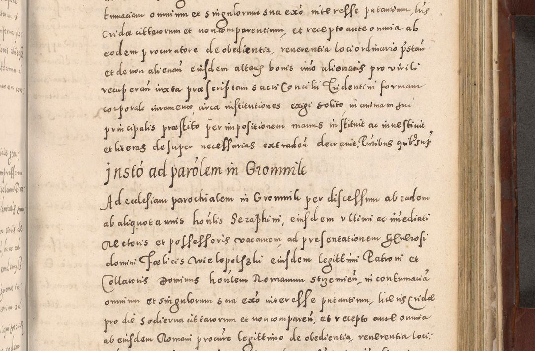 Zdjęcie nr 759 dla obiektu archiwalnego: Acta actorum causarum sententiarum tam diffinitivarum quam interloquutoriarum decretorum obligationum quietationum, constitutionum procuratorum etc. etc. coram Reverendo Domino Stanislao Manieczki Sacratissimi Corporis Christi Cazimiriae Praeposito Viccario in Spiritualibus ac Officiali Generali Cracoviensi ad Annum Domini Millesimum Quingentesimum Octuagesimum Tercium indictione undecima pontificatus Sanctissimi in Christo Patris Domini Nostri Domini Gregorii Divina Providentia Papae Tredecimi Anno ipsius duodecima faeliciter inchoantur 