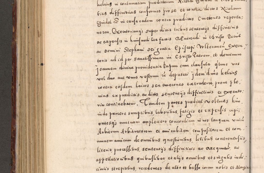 Zdjęcie nr 748 dla obiektu archiwalnego: Acta actorum causarum sententiarum tam diffinitivarum quam interloquutoriarum decretorum obligationum quietationum, constitutionum procuratorum etc. etc. coram Reverendo Domino Stanislao Manieczki Sacratissimi Corporis Christi Cazimiriae Praeposito Viccario in Spiritualibus ac Officiali Generali Cracoviensi ad Annum Domini Millesimum Quingentesimum Octuagesimum Tercium indictione undecima pontificatus Sanctissimi in Christo Patris Domini Nostri Domini Gregorii Divina Providentia Papae Tredecimi Anno ipsius duodecima faeliciter inchoantur 