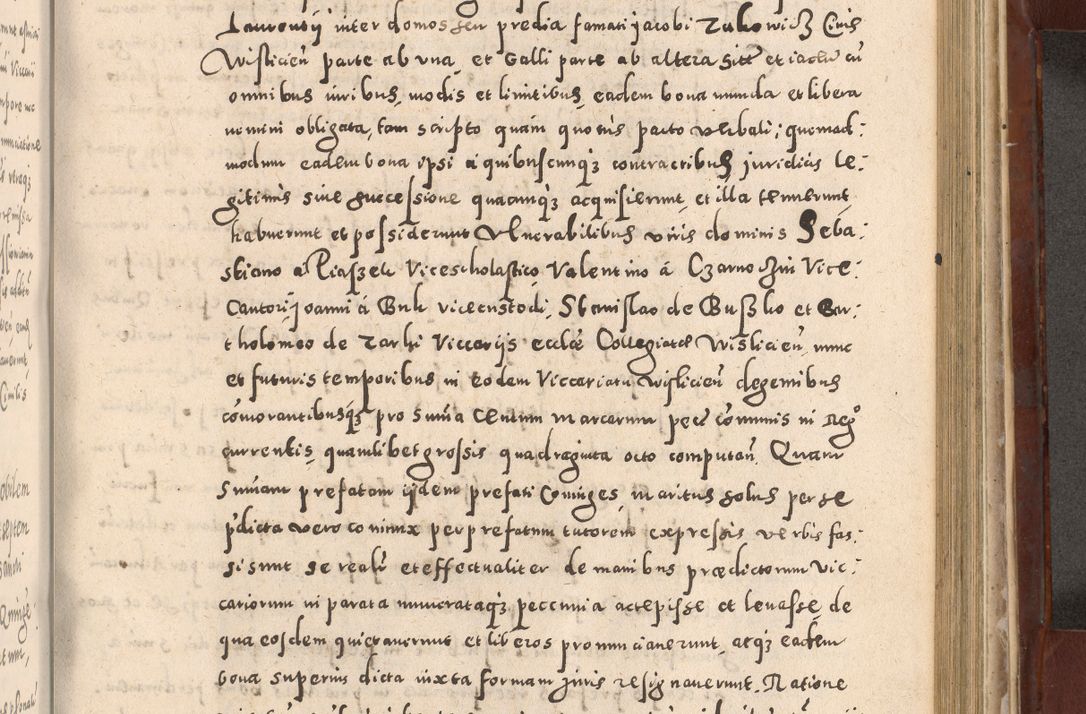 Zdjęcie nr 731 dla obiektu archiwalnego: Acta actorum causarum sententiarum tam diffinitivarum quam interloquutoriarum decretorum obligationum quietationum, constitutionum procuratorum etc. etc. coram Reverendo Domino Stanislao Manieczki Sacratissimi Corporis Christi Cazimiriae Praeposito Viccario in Spiritualibus ac Officiali Generali Cracoviensi ad Annum Domini Millesimum Quingentesimum Octuagesimum Tercium indictione undecima pontificatus Sanctissimi in Christo Patris Domini Nostri Domini Gregorii Divina Providentia Papae Tredecimi Anno ipsius duodecima faeliciter inchoantur 