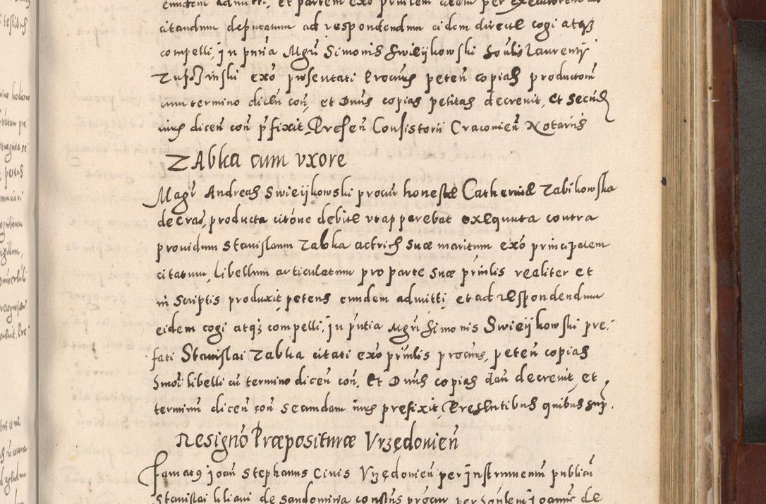 Zdjęcie nr 725 dla obiektu archiwalnego: Acta actorum causarum sententiarum tam diffinitivarum quam interloquutoriarum decretorum obligationum quietationum, constitutionum procuratorum etc. etc. coram Reverendo Domino Stanislao Manieczki Sacratissimi Corporis Christi Cazimiriae Praeposito Viccario in Spiritualibus ac Officiali Generali Cracoviensi ad Annum Domini Millesimum Quingentesimum Octuagesimum Tercium indictione undecima pontificatus Sanctissimi in Christo Patris Domini Nostri Domini Gregorii Divina Providentia Papae Tredecimi Anno ipsius duodecima faeliciter inchoantur 