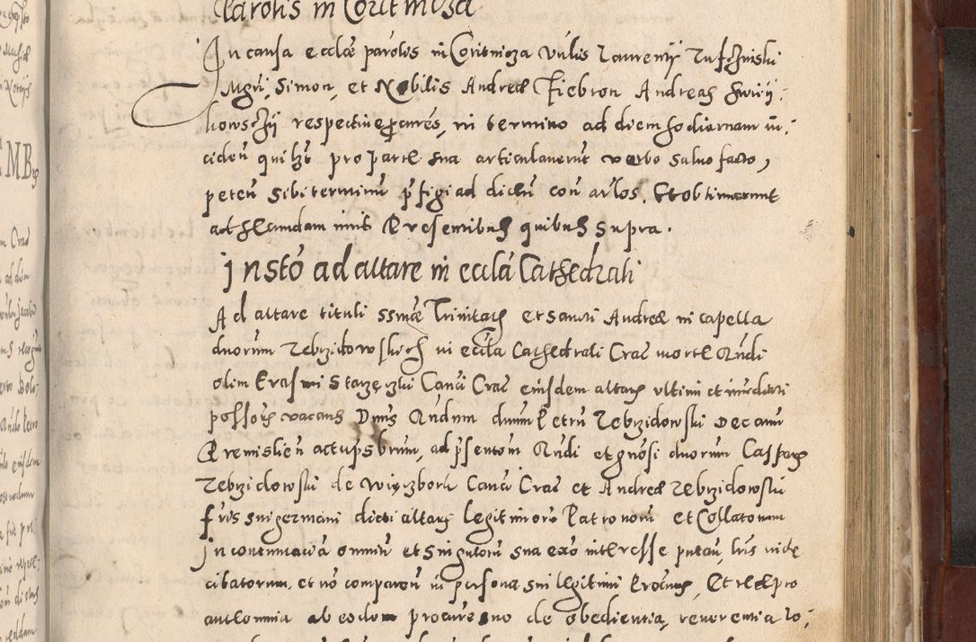 Zdjęcie nr 713 dla obiektu archiwalnego: Acta actorum causarum sententiarum tam diffinitivarum quam interloquutoriarum decretorum obligationum quietationum, constitutionum procuratorum etc. etc. coram Reverendo Domino Stanislao Manieczki Sacratissimi Corporis Christi Cazimiriae Praeposito Viccario in Spiritualibus ac Officiali Generali Cracoviensi ad Annum Domini Millesimum Quingentesimum Octuagesimum Tercium indictione undecima pontificatus Sanctissimi in Christo Patris Domini Nostri Domini Gregorii Divina Providentia Papae Tredecimi Anno ipsius duodecima faeliciter inchoantur 
