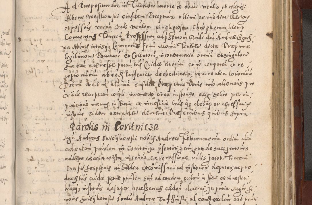 Zdjęcie nr 709 dla obiektu archiwalnego: Acta actorum causarum sententiarum tam diffinitivarum quam interloquutoriarum decretorum obligationum quietationum, constitutionum procuratorum etc. etc. coram Reverendo Domino Stanislao Manieczki Sacratissimi Corporis Christi Cazimiriae Praeposito Viccario in Spiritualibus ac Officiali Generali Cracoviensi ad Annum Domini Millesimum Quingentesimum Octuagesimum Tercium indictione undecima pontificatus Sanctissimi in Christo Patris Domini Nostri Domini Gregorii Divina Providentia Papae Tredecimi Anno ipsius duodecima faeliciter inchoantur 