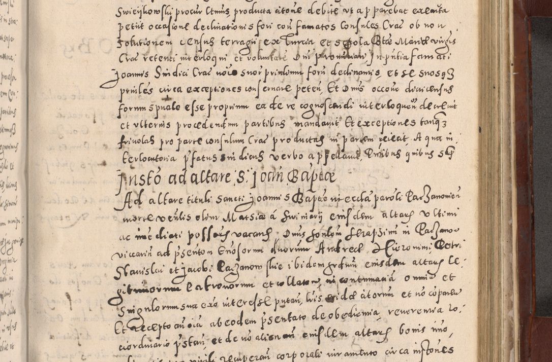 Zdjęcie nr 703 dla obiektu archiwalnego: Acta actorum causarum sententiarum tam diffinitivarum quam interloquutoriarum decretorum obligationum quietationum, constitutionum procuratorum etc. etc. coram Reverendo Domino Stanislao Manieczki Sacratissimi Corporis Christi Cazimiriae Praeposito Viccario in Spiritualibus ac Officiali Generali Cracoviensi ad Annum Domini Millesimum Quingentesimum Octuagesimum Tercium indictione undecima pontificatus Sanctissimi in Christo Patris Domini Nostri Domini Gregorii Divina Providentia Papae Tredecimi Anno ipsius duodecima faeliciter inchoantur 