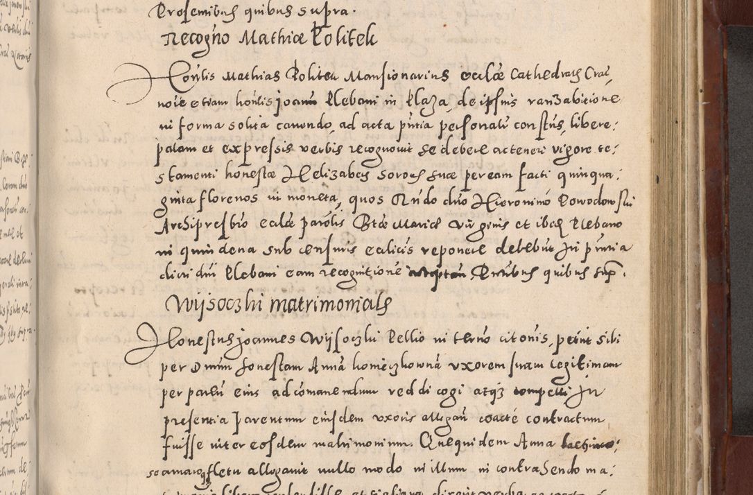 Zdjęcie nr 693 dla obiektu archiwalnego: Acta actorum causarum sententiarum tam diffinitivarum quam interloquutoriarum decretorum obligationum quietationum, constitutionum procuratorum etc. etc. coram Reverendo Domino Stanislao Manieczki Sacratissimi Corporis Christi Cazimiriae Praeposito Viccario in Spiritualibus ac Officiali Generali Cracoviensi ad Annum Domini Millesimum Quingentesimum Octuagesimum Tercium indictione undecima pontificatus Sanctissimi in Christo Patris Domini Nostri Domini Gregorii Divina Providentia Papae Tredecimi Anno ipsius duodecima faeliciter inchoantur 