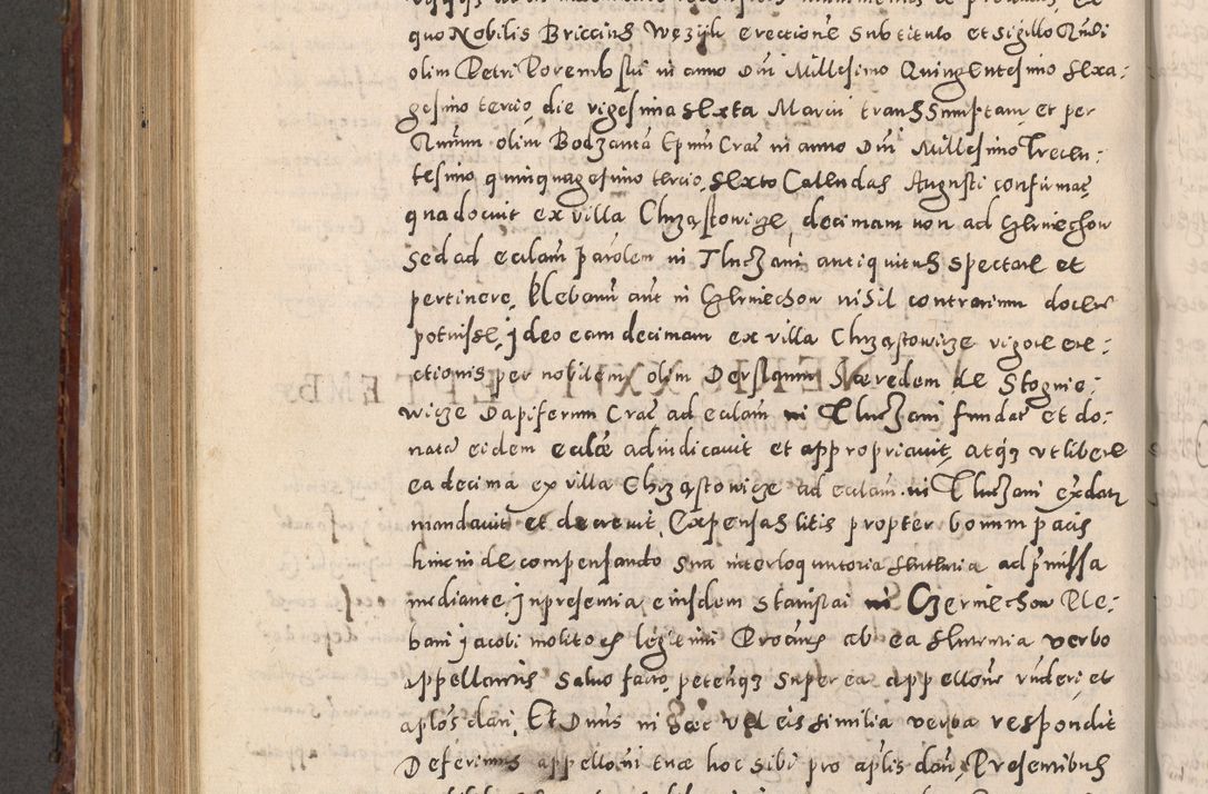 Zdjęcie nr 688 dla obiektu archiwalnego: Acta actorum causarum sententiarum tam diffinitivarum quam interloquutoriarum decretorum obligationum quietationum, constitutionum procuratorum etc. etc. coram Reverendo Domino Stanislao Manieczki Sacratissimi Corporis Christi Cazimiriae Praeposito Viccario in Spiritualibus ac Officiali Generali Cracoviensi ad Annum Domini Millesimum Quingentesimum Octuagesimum Tercium indictione undecima pontificatus Sanctissimi in Christo Patris Domini Nostri Domini Gregorii Divina Providentia Papae Tredecimi Anno ipsius duodecima faeliciter inchoantur 