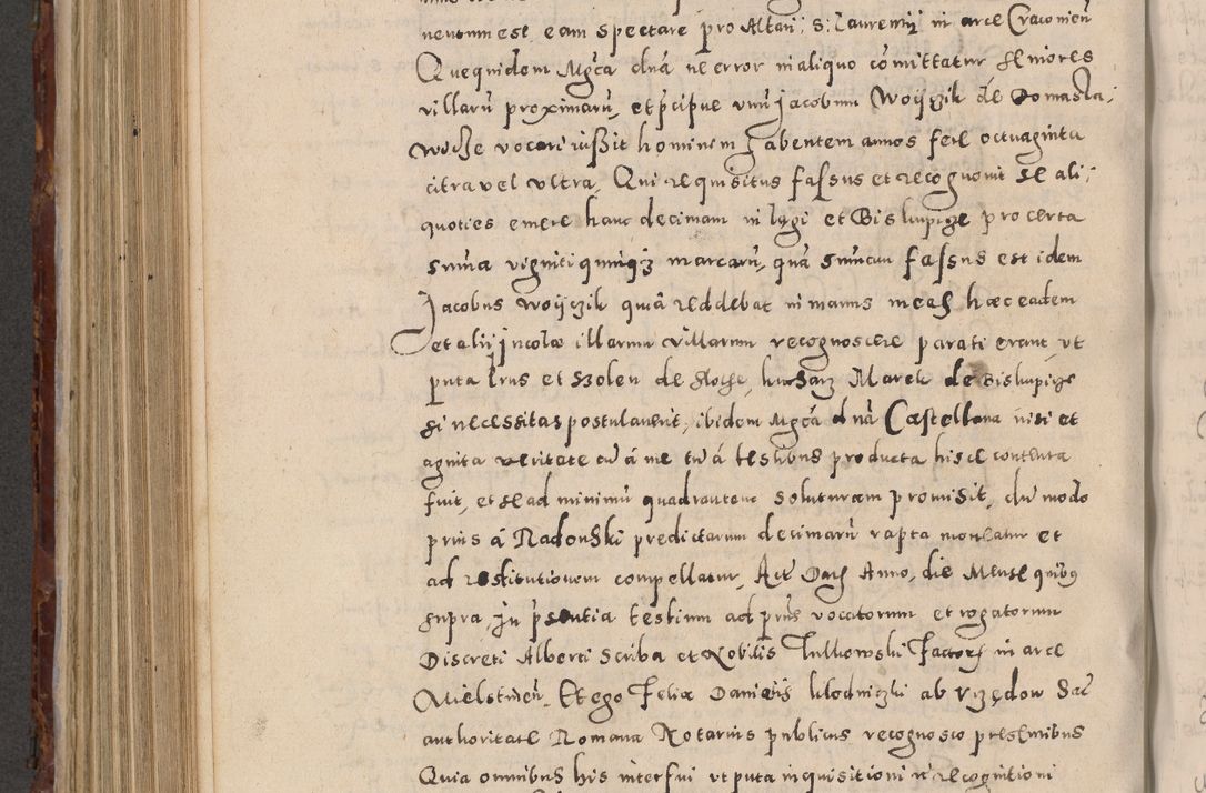 Zdjęcie nr 668 dla obiektu archiwalnego: Acta actorum causarum sententiarum tam diffinitivarum quam interloquutoriarum decretorum obligationum quietationum, constitutionum procuratorum etc. etc. coram Reverendo Domino Stanislao Manieczki Sacratissimi Corporis Christi Cazimiriae Praeposito Viccario in Spiritualibus ac Officiali Generali Cracoviensi ad Annum Domini Millesimum Quingentesimum Octuagesimum Tercium indictione undecima pontificatus Sanctissimi in Christo Patris Domini Nostri Domini Gregorii Divina Providentia Papae Tredecimi Anno ipsius duodecima faeliciter inchoantur 