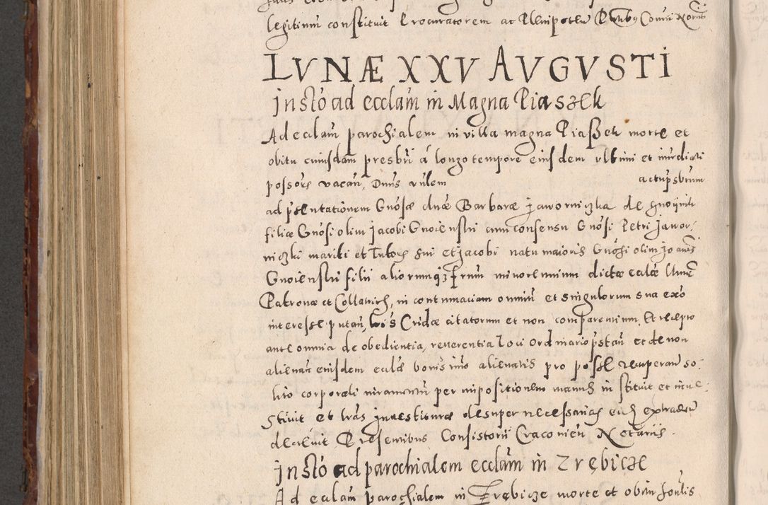 Zdjęcie nr 660 dla obiektu archiwalnego: Acta actorum causarum sententiarum tam diffinitivarum quam interloquutoriarum decretorum obligationum quietationum, constitutionum procuratorum etc. etc. coram Reverendo Domino Stanislao Manieczki Sacratissimi Corporis Christi Cazimiriae Praeposito Viccario in Spiritualibus ac Officiali Generali Cracoviensi ad Annum Domini Millesimum Quingentesimum Octuagesimum Tercium indictione undecima pontificatus Sanctissimi in Christo Patris Domini Nostri Domini Gregorii Divina Providentia Papae Tredecimi Anno ipsius duodecima faeliciter inchoantur 