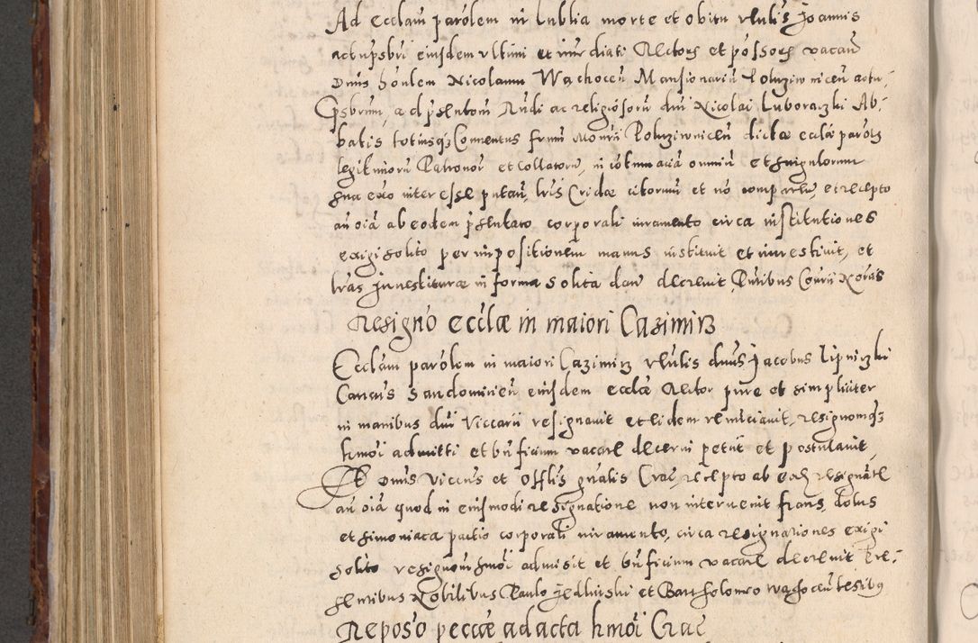 Zdjęcie nr 656 dla obiektu archiwalnego: Acta actorum causarum sententiarum tam diffinitivarum quam interloquutoriarum decretorum obligationum quietationum, constitutionum procuratorum etc. etc. coram Reverendo Domino Stanislao Manieczki Sacratissimi Corporis Christi Cazimiriae Praeposito Viccario in Spiritualibus ac Officiali Generali Cracoviensi ad Annum Domini Millesimum Quingentesimum Octuagesimum Tercium indictione undecima pontificatus Sanctissimi in Christo Patris Domini Nostri Domini Gregorii Divina Providentia Papae Tredecimi Anno ipsius duodecima faeliciter inchoantur 