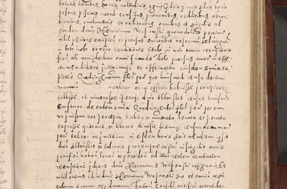 Zdjęcie nr 649 dla obiektu archiwalnego: Acta actorum causarum sententiarum tam diffinitivarum quam interloquutoriarum decretorum obligationum quietationum, constitutionum procuratorum etc. etc. coram Reverendo Domino Stanislao Manieczki Sacratissimi Corporis Christi Cazimiriae Praeposito Viccario in Spiritualibus ac Officiali Generali Cracoviensi ad Annum Domini Millesimum Quingentesimum Octuagesimum Tercium indictione undecima pontificatus Sanctissimi in Christo Patris Domini Nostri Domini Gregorii Divina Providentia Papae Tredecimi Anno ipsius duodecima faeliciter inchoantur 