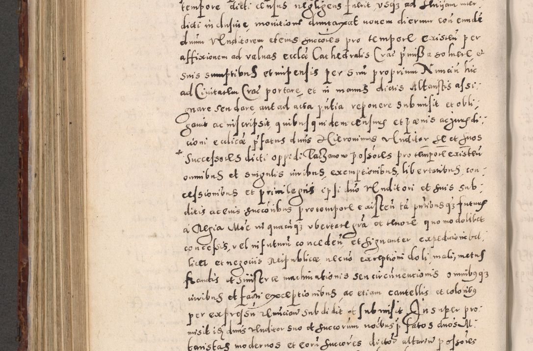 Zdjęcie nr 650 dla obiektu archiwalnego: Acta actorum causarum sententiarum tam diffinitivarum quam interloquutoriarum decretorum obligationum quietationum, constitutionum procuratorum etc. etc. coram Reverendo Domino Stanislao Manieczki Sacratissimi Corporis Christi Cazimiriae Praeposito Viccario in Spiritualibus ac Officiali Generali Cracoviensi ad Annum Domini Millesimum Quingentesimum Octuagesimum Tercium indictione undecima pontificatus Sanctissimi in Christo Patris Domini Nostri Domini Gregorii Divina Providentia Papae Tredecimi Anno ipsius duodecima faeliciter inchoantur 