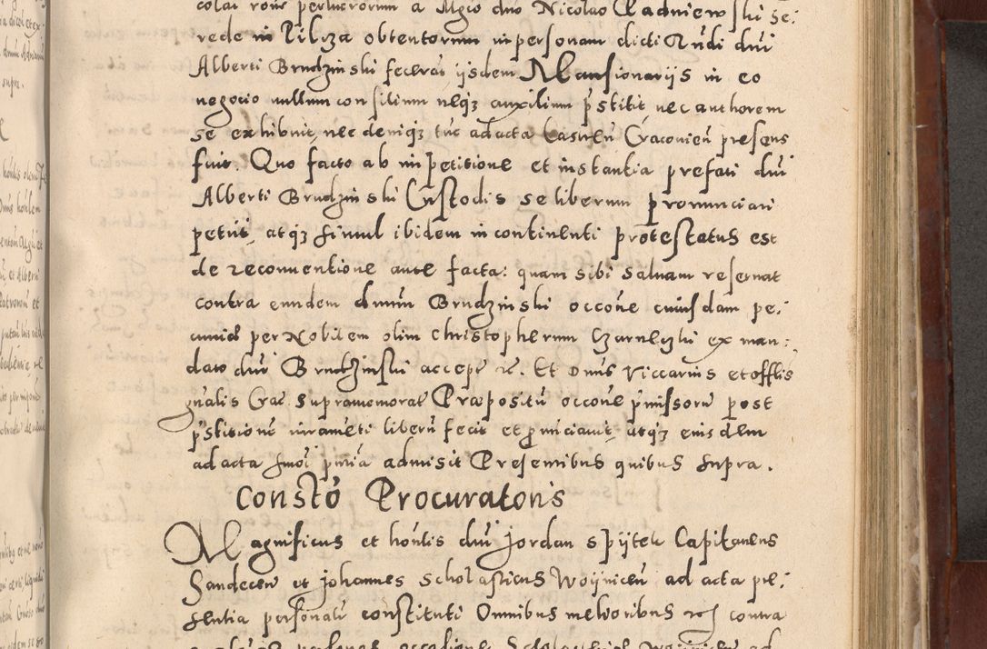 Zdjęcie nr 641 dla obiektu archiwalnego: Acta actorum causarum sententiarum tam diffinitivarum quam interloquutoriarum decretorum obligationum quietationum, constitutionum procuratorum etc. etc. coram Reverendo Domino Stanislao Manieczki Sacratissimi Corporis Christi Cazimiriae Praeposito Viccario in Spiritualibus ac Officiali Generali Cracoviensi ad Annum Domini Millesimum Quingentesimum Octuagesimum Tercium indictione undecima pontificatus Sanctissimi in Christo Patris Domini Nostri Domini Gregorii Divina Providentia Papae Tredecimi Anno ipsius duodecima faeliciter inchoantur 