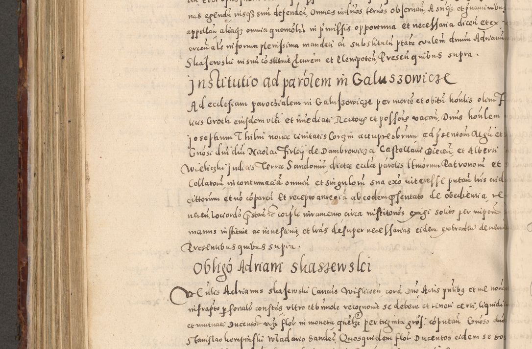 Zdjęcie nr 640 dla obiektu archiwalnego: Acta actorum causarum sententiarum tam diffinitivarum quam interloquutoriarum decretorum obligationum quietationum, constitutionum procuratorum etc. etc. coram Reverendo Domino Stanislao Manieczki Sacratissimi Corporis Christi Cazimiriae Praeposito Viccario in Spiritualibus ac Officiali Generali Cracoviensi ad Annum Domini Millesimum Quingentesimum Octuagesimum Tercium indictione undecima pontificatus Sanctissimi in Christo Patris Domini Nostri Domini Gregorii Divina Providentia Papae Tredecimi Anno ipsius duodecima faeliciter inchoantur 