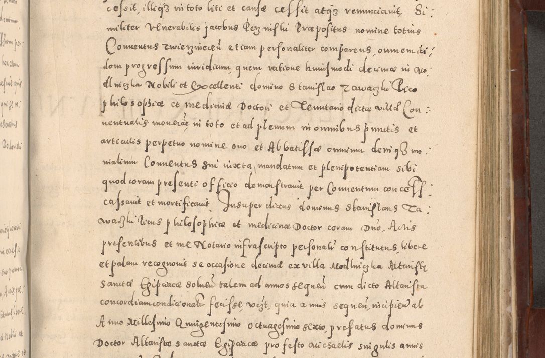 Zdjęcie nr 637 dla obiektu archiwalnego: Acta actorum causarum sententiarum tam diffinitivarum quam interloquutoriarum decretorum obligationum quietationum, constitutionum procuratorum etc. etc. coram Reverendo Domino Stanislao Manieczki Sacratissimi Corporis Christi Cazimiriae Praeposito Viccario in Spiritualibus ac Officiali Generali Cracoviensi ad Annum Domini Millesimum Quingentesimum Octuagesimum Tercium indictione undecima pontificatus Sanctissimi in Christo Patris Domini Nostri Domini Gregorii Divina Providentia Papae Tredecimi Anno ipsius duodecima faeliciter inchoantur 