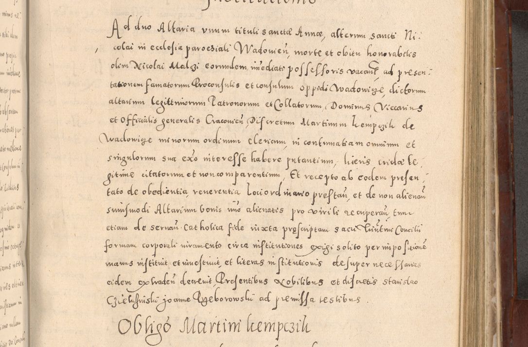 Zdjęcie nr 633 dla obiektu archiwalnego: Acta actorum causarum sententiarum tam diffinitivarum quam interloquutoriarum decretorum obligationum quietationum, constitutionum procuratorum etc. etc. coram Reverendo Domino Stanislao Manieczki Sacratissimi Corporis Christi Cazimiriae Praeposito Viccario in Spiritualibus ac Officiali Generali Cracoviensi ad Annum Domini Millesimum Quingentesimum Octuagesimum Tercium indictione undecima pontificatus Sanctissimi in Christo Patris Domini Nostri Domini Gregorii Divina Providentia Papae Tredecimi Anno ipsius duodecima faeliciter inchoantur 