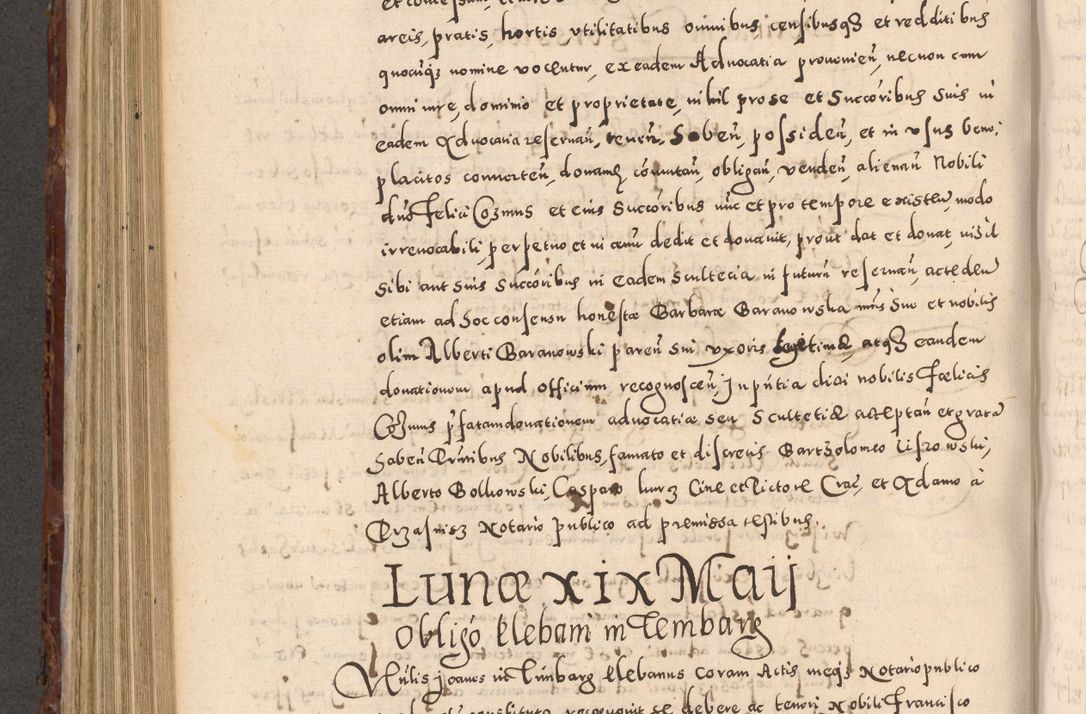 Zdjęcie nr 620 dla obiektu archiwalnego: Acta actorum causarum sententiarum tam diffinitivarum quam interloquutoriarum decretorum obligationum quietationum, constitutionum procuratorum etc. etc. coram Reverendo Domino Stanislao Manieczki Sacratissimi Corporis Christi Cazimiriae Praeposito Viccario in Spiritualibus ac Officiali Generali Cracoviensi ad Annum Domini Millesimum Quingentesimum Octuagesimum Tercium indictione undecima pontificatus Sanctissimi in Christo Patris Domini Nostri Domini Gregorii Divina Providentia Papae Tredecimi Anno ipsius duodecima faeliciter inchoantur 