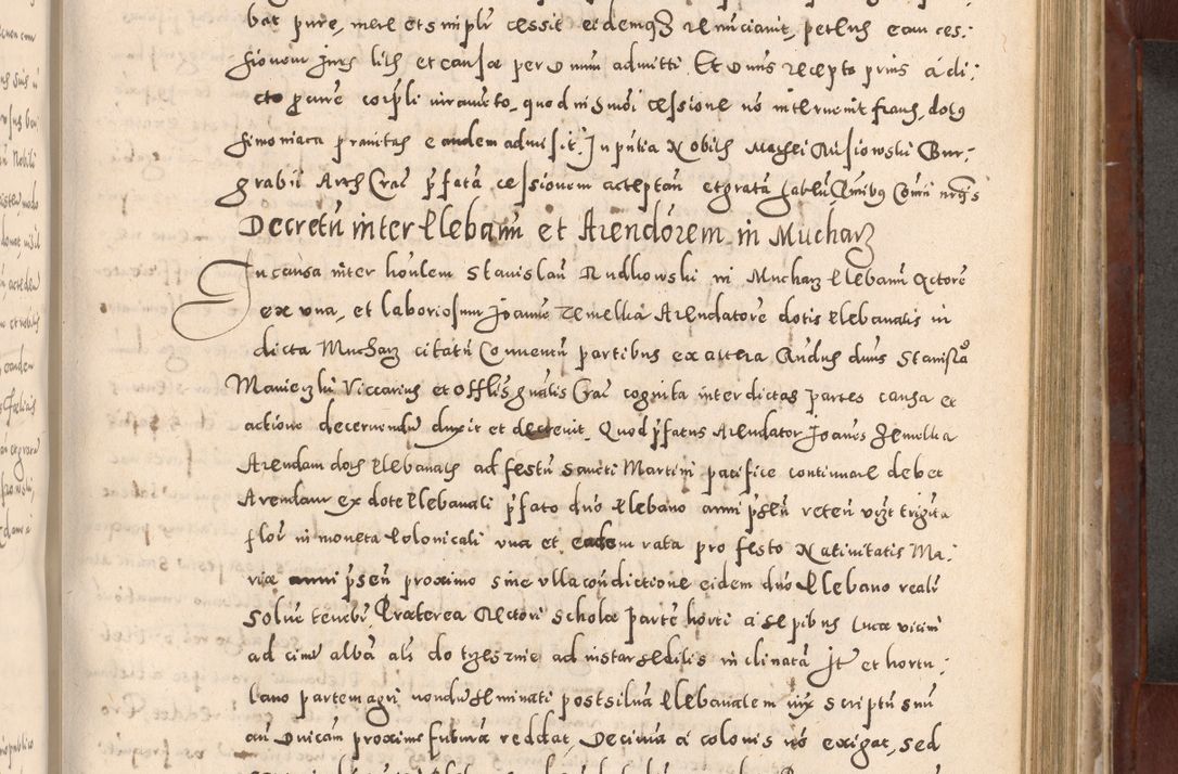 Zdjęcie nr 621 dla obiektu archiwalnego: Acta actorum causarum sententiarum tam diffinitivarum quam interloquutoriarum decretorum obligationum quietationum, constitutionum procuratorum etc. etc. coram Reverendo Domino Stanislao Manieczki Sacratissimi Corporis Christi Cazimiriae Praeposito Viccario in Spiritualibus ac Officiali Generali Cracoviensi ad Annum Domini Millesimum Quingentesimum Octuagesimum Tercium indictione undecima pontificatus Sanctissimi in Christo Patris Domini Nostri Domini Gregorii Divina Providentia Papae Tredecimi Anno ipsius duodecima faeliciter inchoantur 