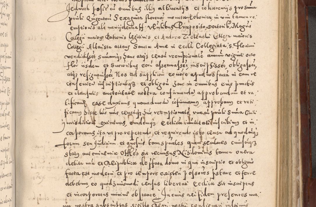 Zdjęcie nr 617 dla obiektu archiwalnego: Acta actorum causarum sententiarum tam diffinitivarum quam interloquutoriarum decretorum obligationum quietationum, constitutionum procuratorum etc. etc. coram Reverendo Domino Stanislao Manieczki Sacratissimi Corporis Christi Cazimiriae Praeposito Viccario in Spiritualibus ac Officiali Generali Cracoviensi ad Annum Domini Millesimum Quingentesimum Octuagesimum Tercium indictione undecima pontificatus Sanctissimi in Christo Patris Domini Nostri Domini Gregorii Divina Providentia Papae Tredecimi Anno ipsius duodecima faeliciter inchoantur 