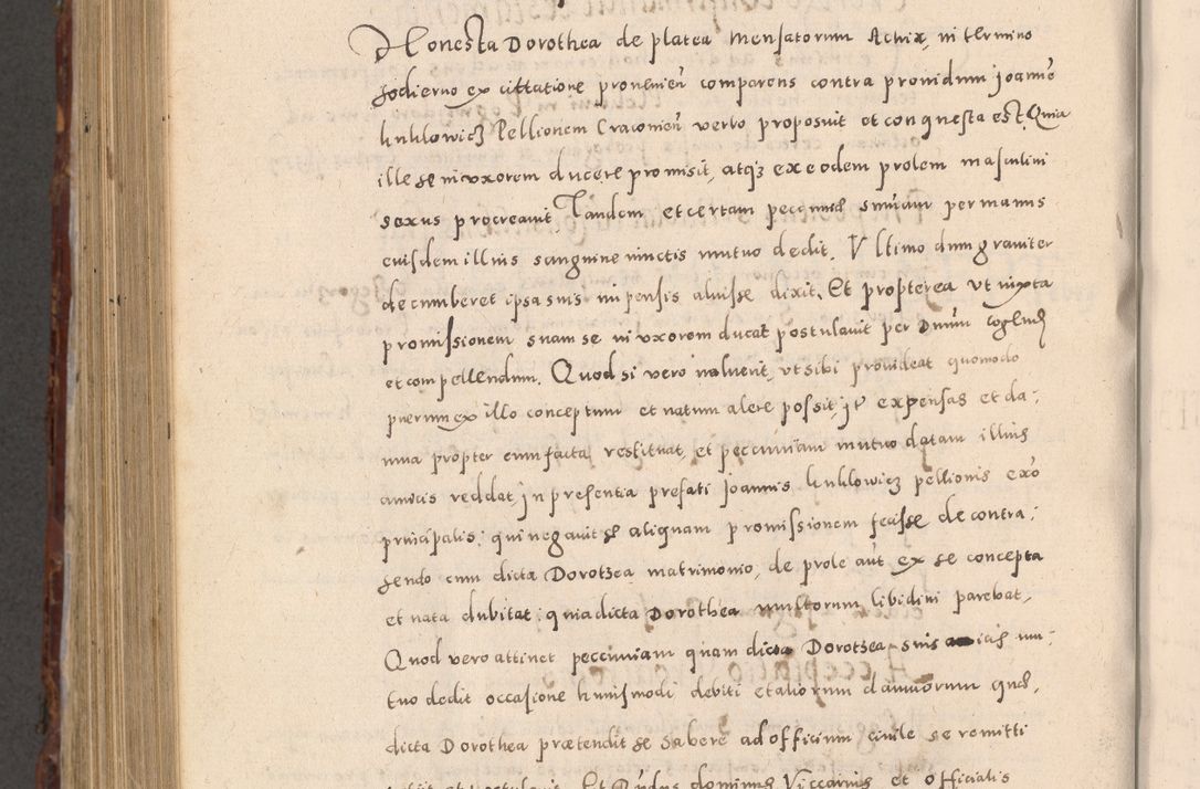 Zdjęcie nr 970 dla obiektu archiwalnego: Acta actorum causarum sententiarum tam diffinitivarum quam interloquutoriarum decretorum obligationum quietationum, constitutionum procuratorum etc. etc. coram Reverendo Domino Stanislao Manieczki Sacratissimi Corporis Christi Cazimiriae Praeposito Viccario in Spiritualibus ac Officiali Generali Cracoviensi ad Annum Domini Millesimum Quingentesimum Octuagesimum Tercium indictione undecima pontificatus Sanctissimi in Christo Patris Domini Nostri Domini Gregorii Divina Providentia Papae Tredecimi Anno ipsius duodecima faeliciter inchoantur 
